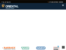 Tablet Screenshot of orientalmanufacturers.com